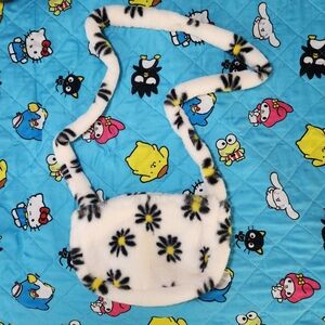 Fluffy Floral Kids Shoulder Bag